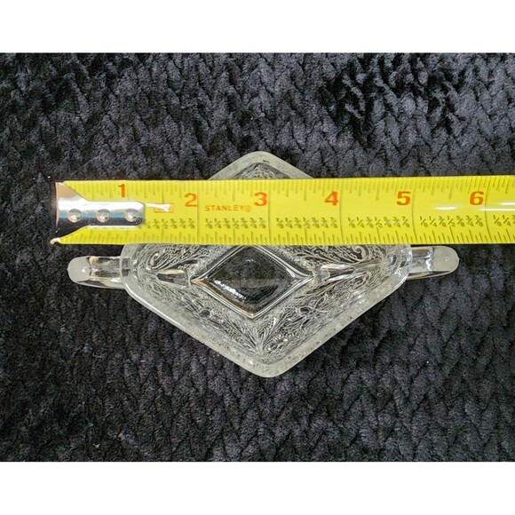 Indiana Glass Tiara Exclusives Sandwich Pattern Cream & Sugar Set Clear 1950s - Picture 11 of 11
